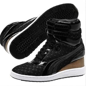 RARE Mihara Yasuhiro By PUMA Wedge Heel Sneaker Black